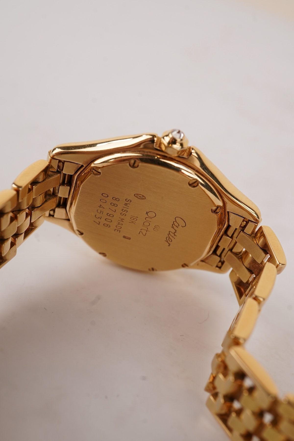 Cartier, a lady's 18ct gold and diamond 'Panthère Cougar' wristwatch, ref. 887906